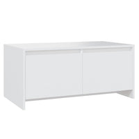 Tavolino da Salotto Bianco 90x50x41,5 cm in Legno Multistrato 809818