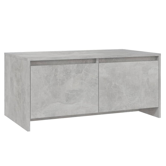 Tavolino da Salotto Grigio Cemento 90x50x41,5 cm in Truciolato 809822