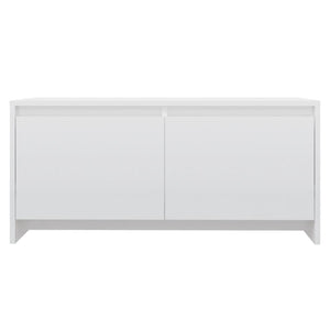 Tavolino da Salotto Bianco Lucido 90x50x41,5 cm in Truciolato cod mxl 15841