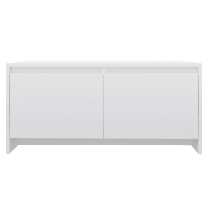 Tavolino da Salotto Bianco Lucido 90x50x41,5 cm in Truciolato cod mxl 15841