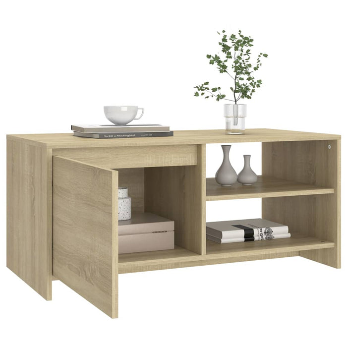 Tavolino da Salotto Rovere Sonoma 102x50x45cm Legno Multistrato 809830