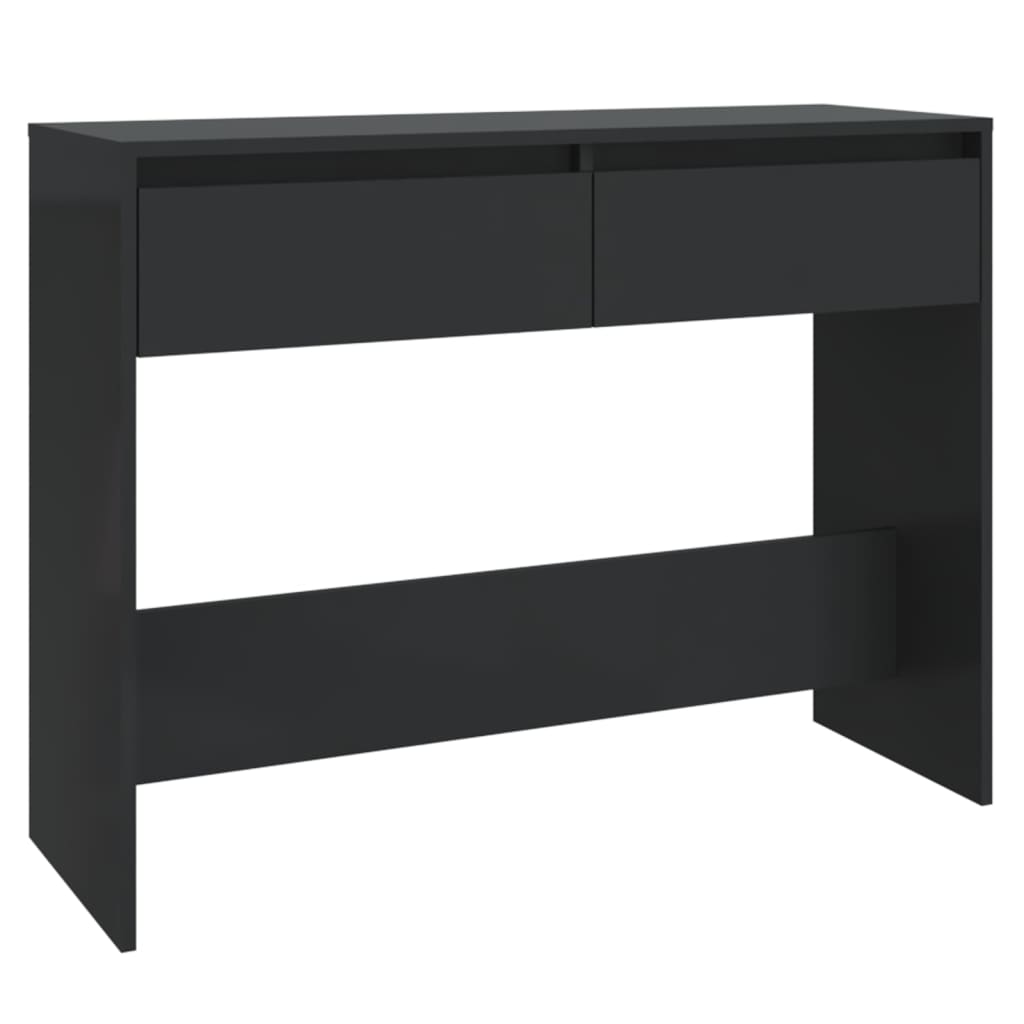 Tavolo Consolle Nero 100x35x76,5 cm in Truciolato 809837