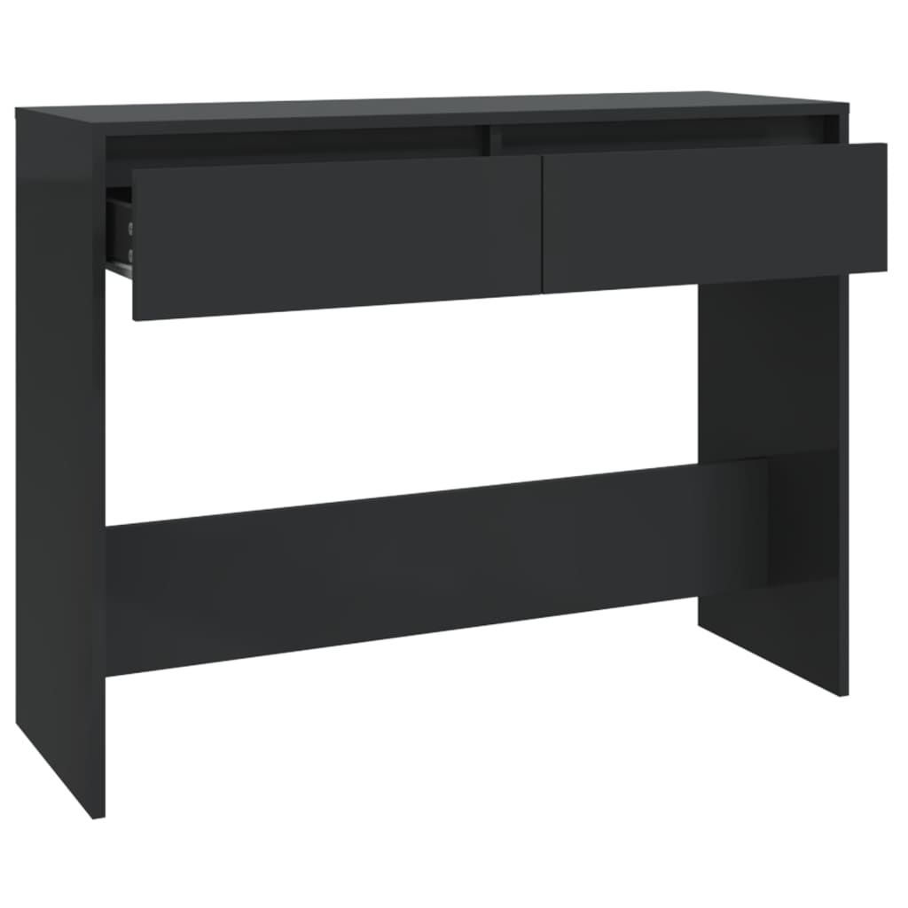 Tavolo Consolle Nero 100x35x76,5 cm in Truciolato 809837