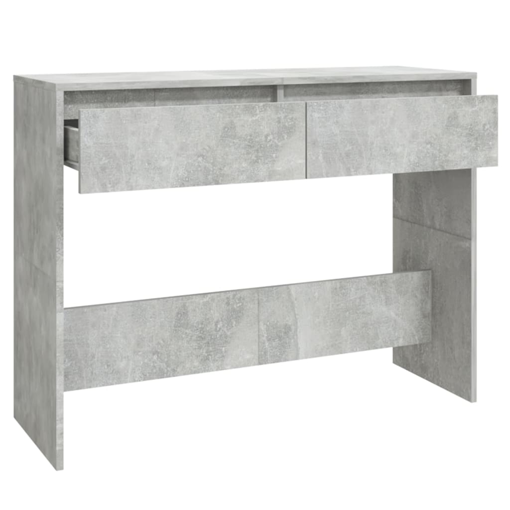 Tavolo Consolle Grigio Cemento 100x35x76,5 cm in Truciolato cod mxl 14015