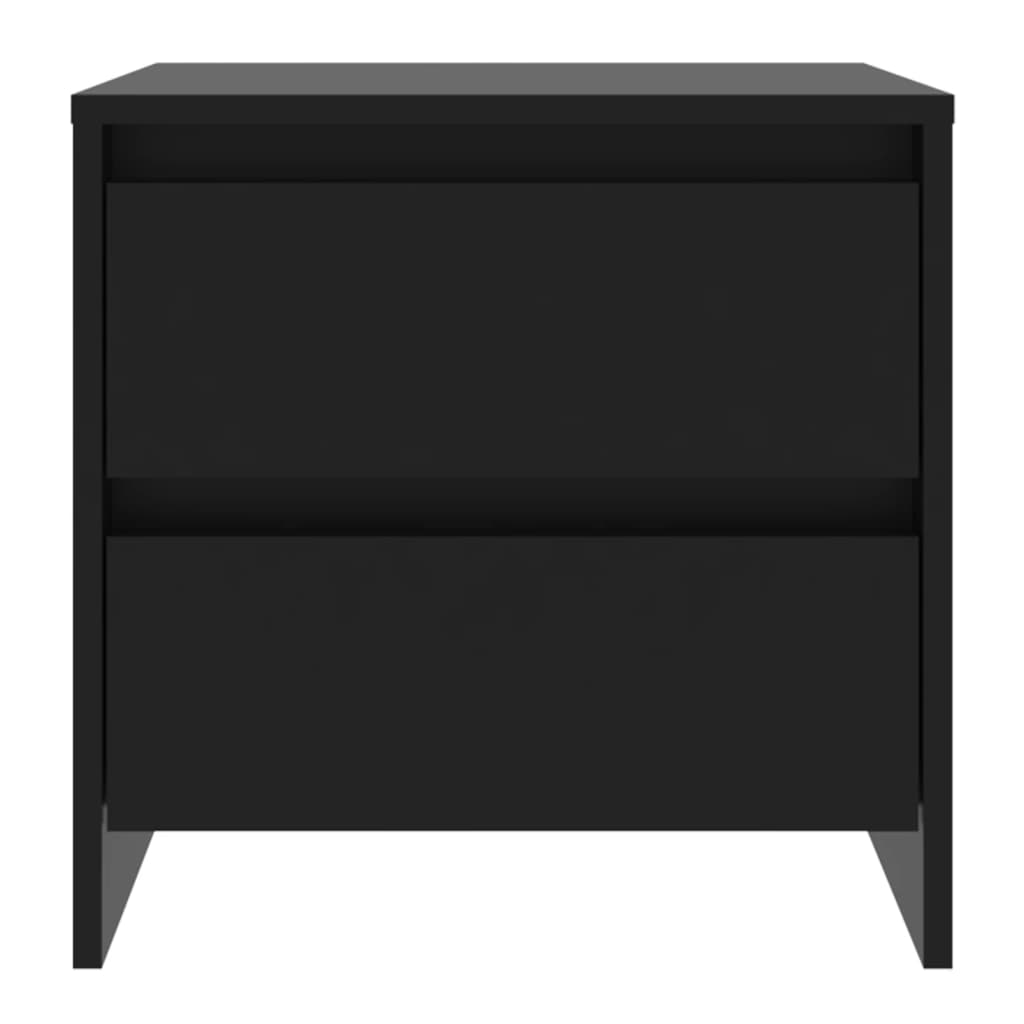 Comodino Nero 45x34,5x44,5 cm in Truciolato 809847