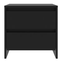 Comodino Nero 45x34,5x44,5 cm in Truciolato 809847