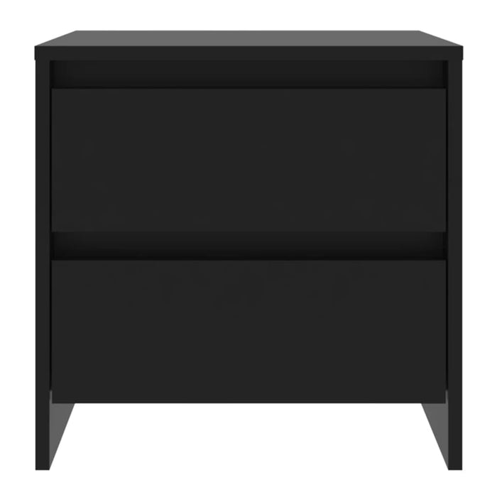 Comodino Nero 45x34,5x44,5 cm in Truciolato 809847