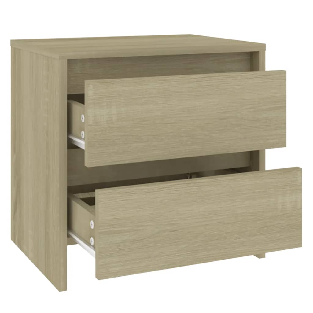 Comodini 2 pz Rovere Sonoma 45x34,5x44,5 cm in Truciolato cod mxl 30468