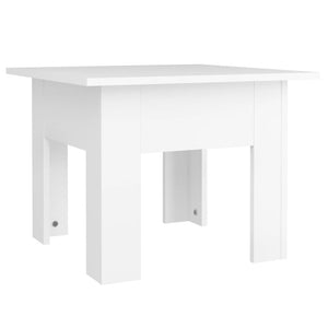 Tavolino da Salotto Bianco 55x55x42 cm in Legno Multistrato