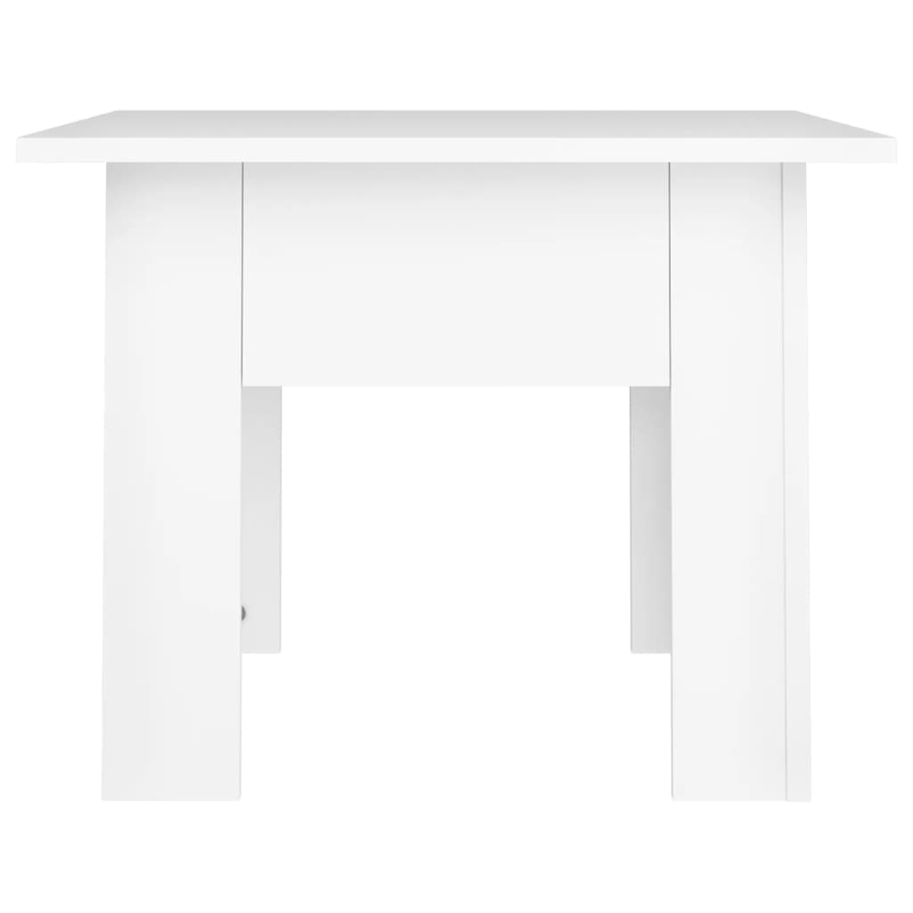 Tavolino da Salotto Bianco 55x55x42 cm in Legno Multistrato