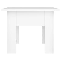 Tavolino da Salotto Bianco 55x55x42 cm in Legno Multistrato