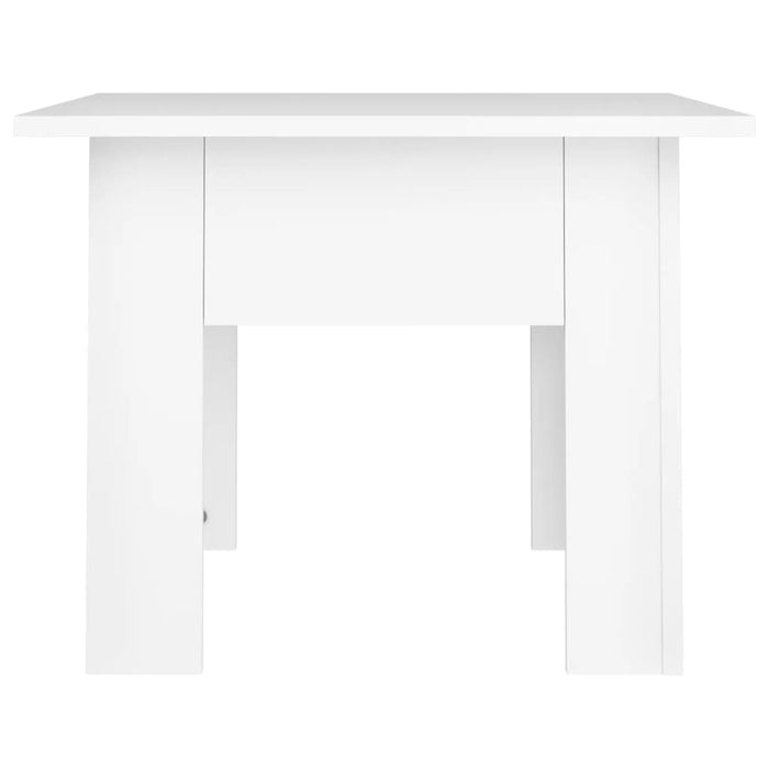 Tavolino da Salotto Bianco 55x55x42 cm in Legno Multistrato