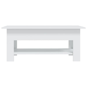 Tavolino da Salotto Bianco 102x55x42 cm in Truciolato 810253