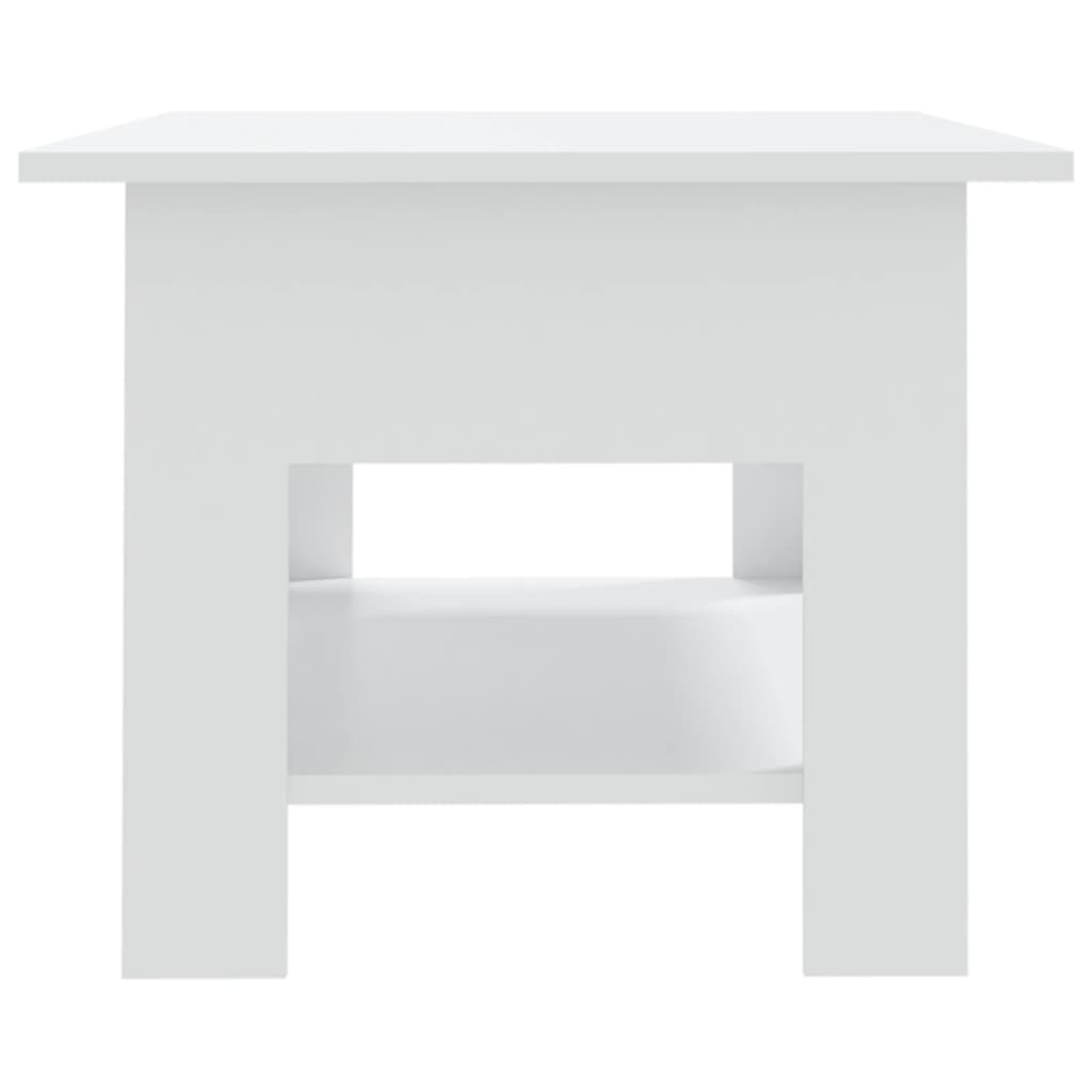 Tavolino da Salotto Bianco 102x55x42 cm in Truciolato 810253