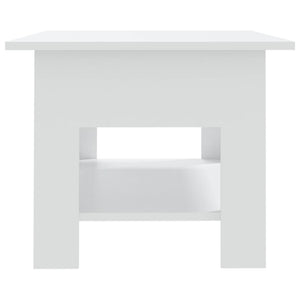 Tavolino da Salotto Bianco 102x55x42 cm in Truciolato 810253