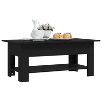 Tavolino da Salotto Nero 102x55x42 cm in Truciolato cod mxl 15448