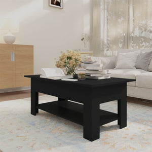 Tavolino da Salotto Nero 102x55x42 cm in Truciolato cod mxl 15448