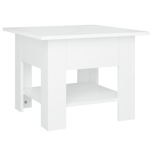 Tavolino da Salotto Bianco 55x55x42 cm in Truciolato cod mxl 18689