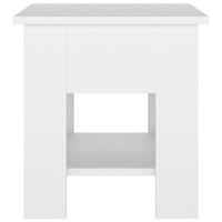 Tavolino da Salotto Bianco 40x40x42 cm in Legno Multistrato cod mxl 24351