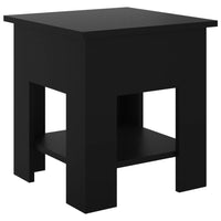 Tavolino da Salotto Nero 40x40x42 cm in Legno Multistrato cod mxl 17865