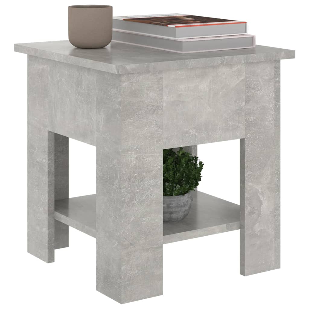 Tavolino da Salotto Grigio 40x40x42 cm in Legno Multistrato cod mxl 20558