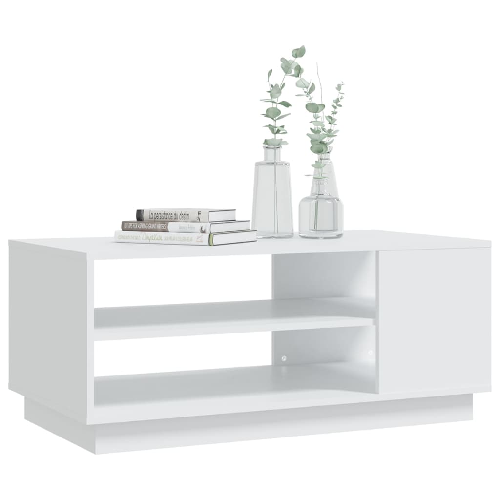 Tavolino da Salotto Bianco 102x55x43 cm in Truciolato 810280