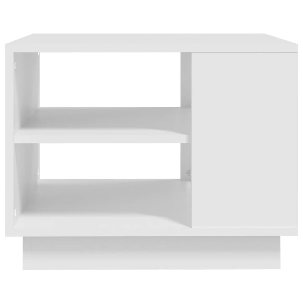 Tavolino da Salotto Bianco 55x55x43 cm in Truciolato 810289