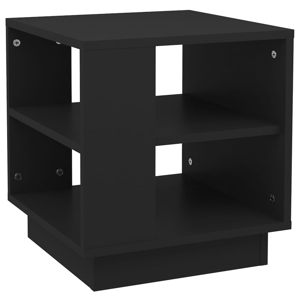 Tavolino da Salotto Nero 40x40x43 cm in Legno Multistrato 810299