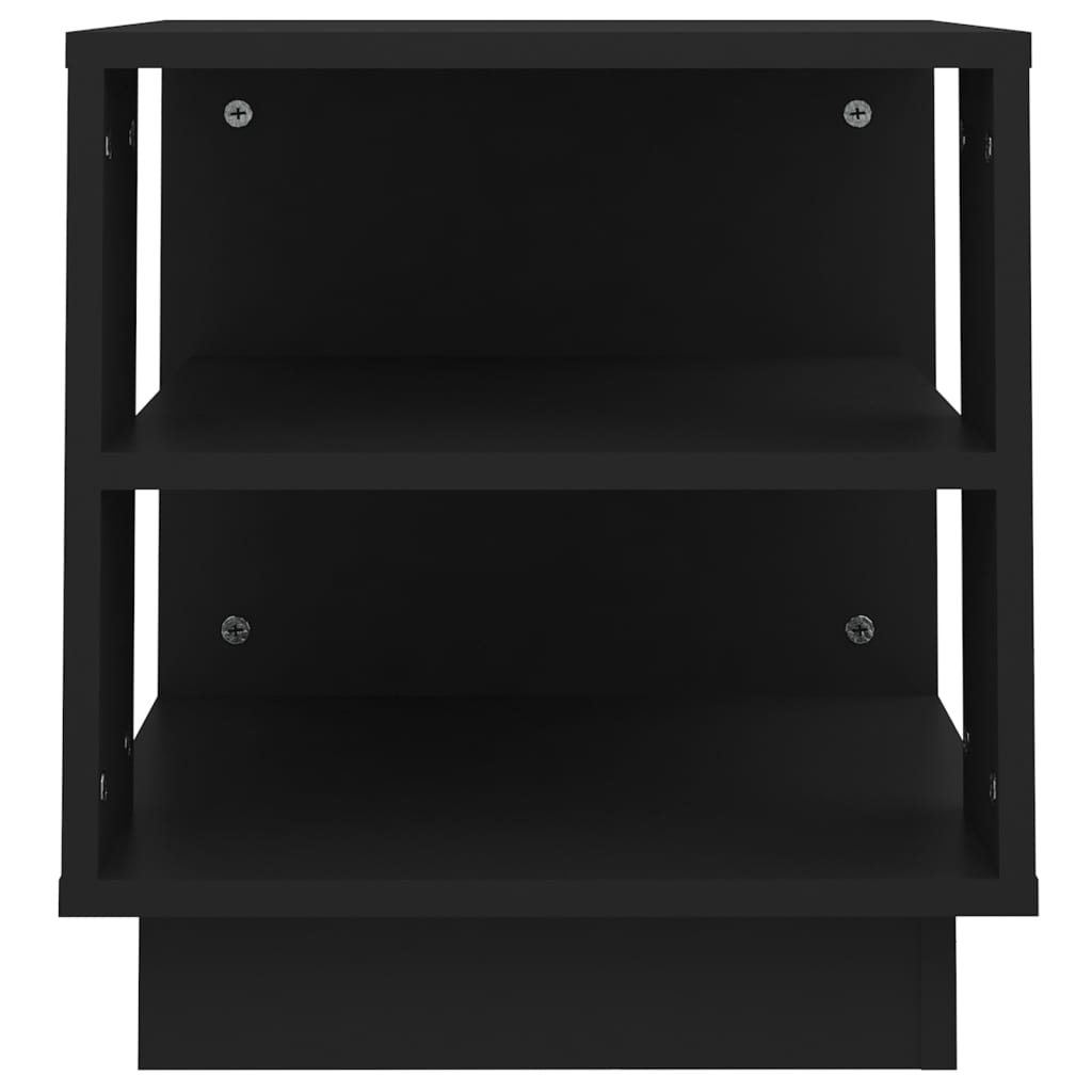 Tavolino da Salotto Nero 40x40x43 cm in Legno Multistrato 810299