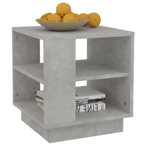 Tavolino Salotto Grigio Cemento 40x40x43 cm Legno Multistrato 810302