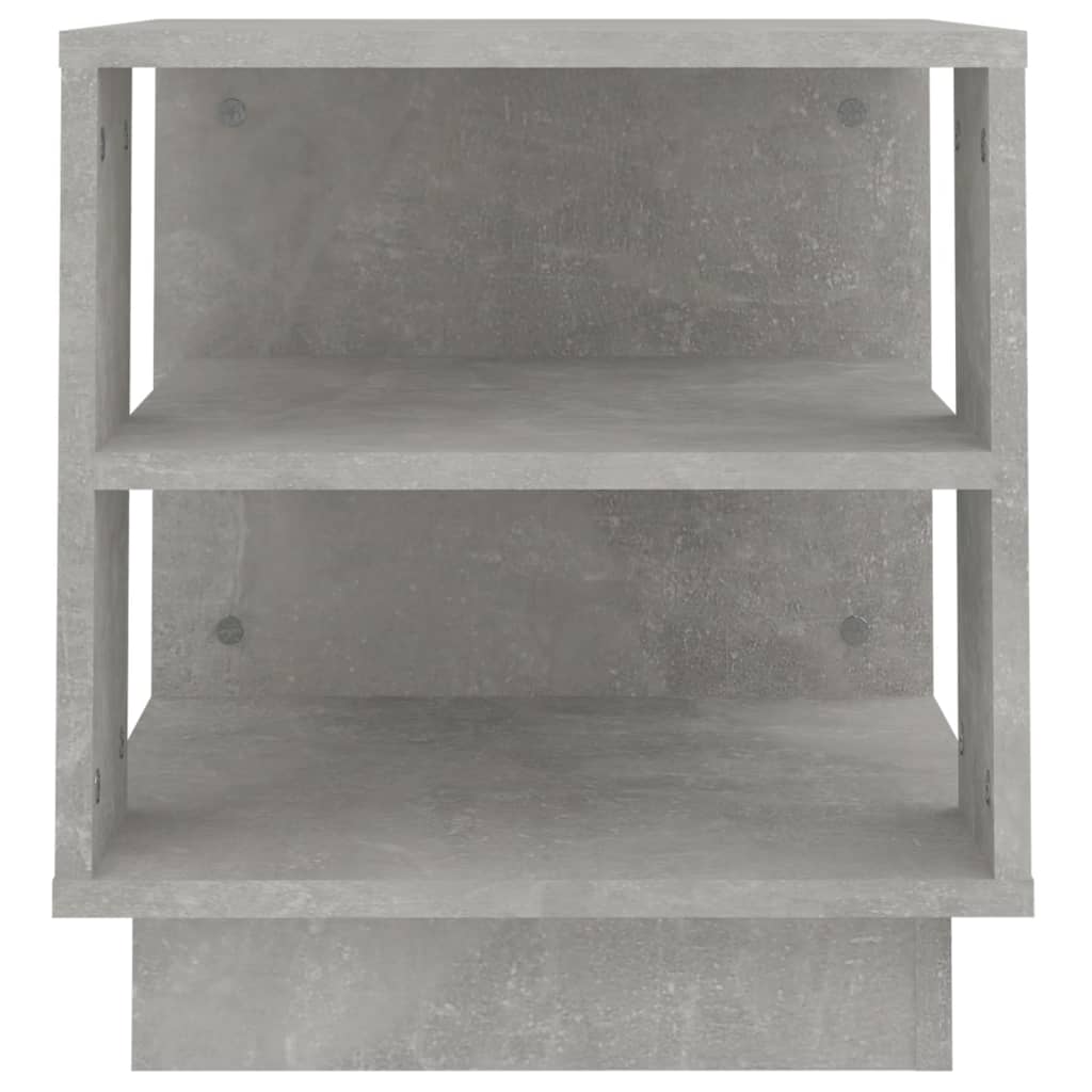 Tavolino Salotto Grigio Cemento 40x40x43 cm Legno Multistrato 810302