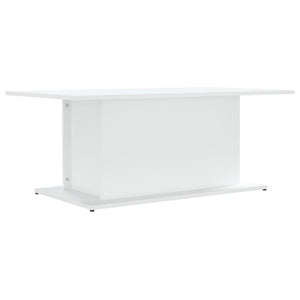 Tavolino da Salotto Bianco 102x55,5x40 cm in Truciolato