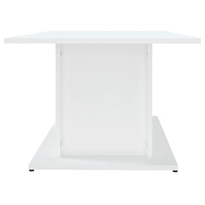 Tavolino da Salotto Bianco 102x55,5x40 cm in Truciolato