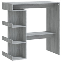 Tavolo Bar con Ripiano Grigio Sonoma 100x50x101,5 cm 812961