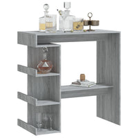 Tavolo Bar con Ripiano Grigio Sonoma 100x50x101,5 cm cod mxl 23691