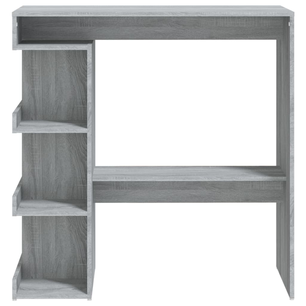 Tavolo Bar con Ripiano Grigio Sonoma 100x50x101,5 cm 812961