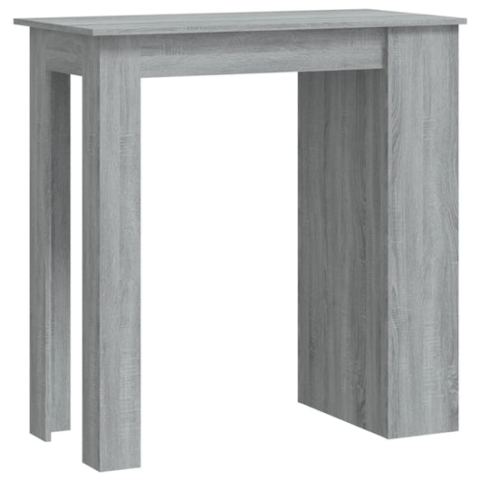 Tavolo Bar con Ripiani Grigio Sonoma 102x50x103,5cm Truciolato