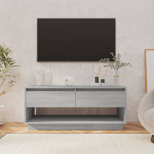 Mobile TV Grigio Sonoma 102x41x44 cm in Truciolato