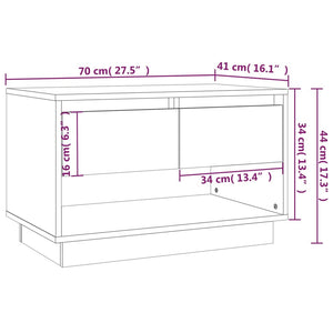 Mobile TV Grigio Sonoma 70x41x44 cm in Truciolato