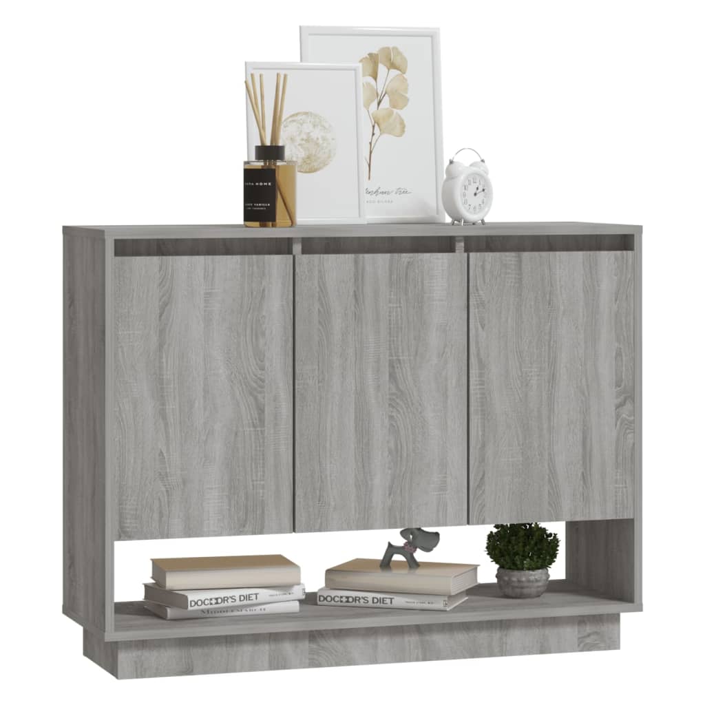 Credenza Grigio Sonoma 97x31x75 cm in Truciolato 812988