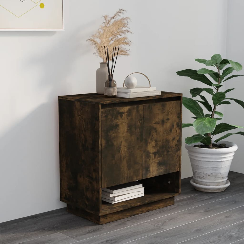 Credenza Rovere Fumo 70x41x75 cm in Truciolato 812990