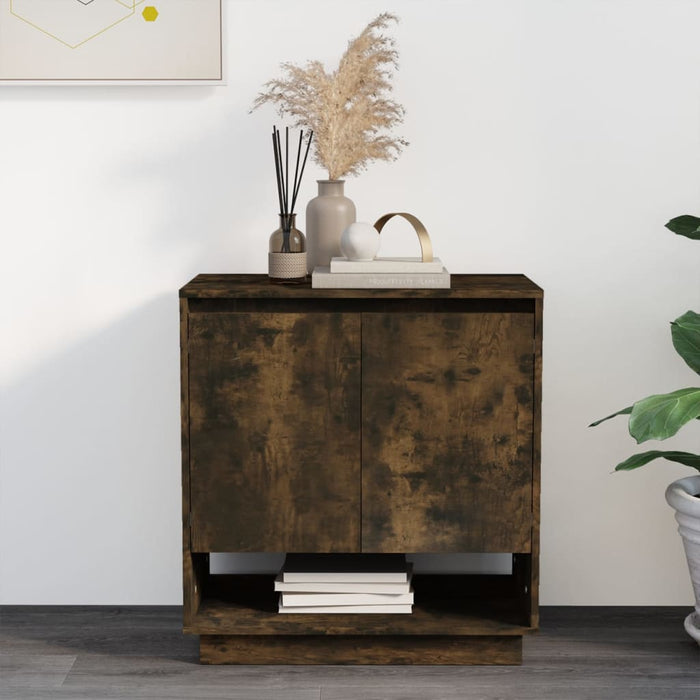 Credenza Rovere Fumo 70x41x75 cm in Truciolato 812990