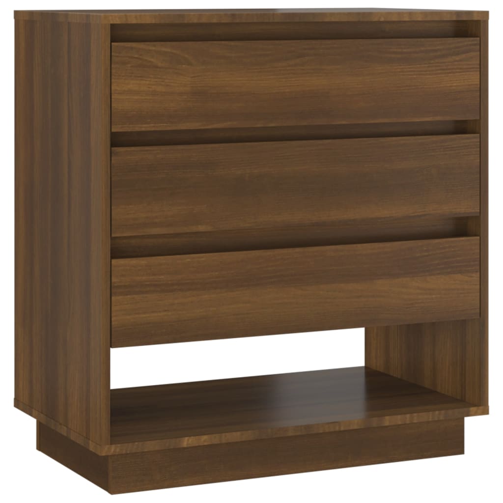 Credenza Rovere Marrone 70x41x75 cm in Truciolato 812995