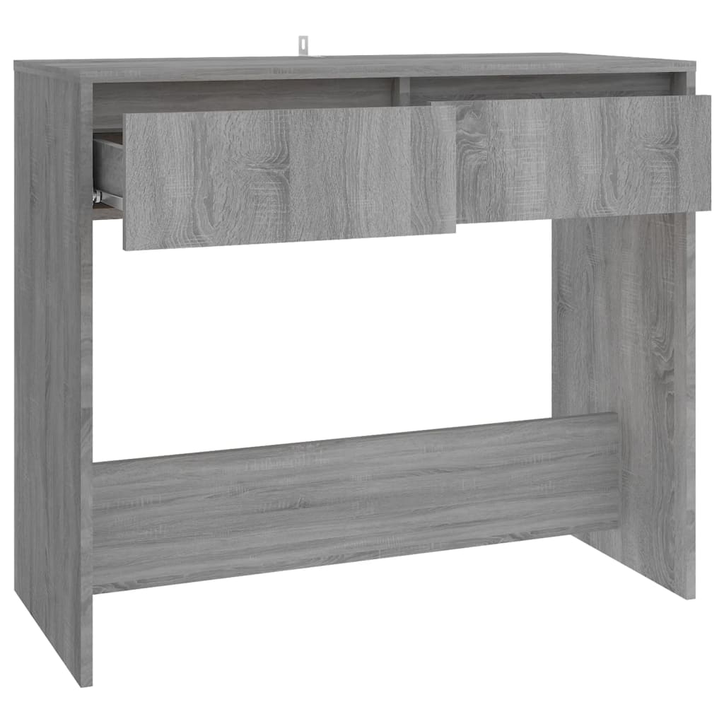 Tavolo Consolle Grigio Sonoma 89x41x76,5 cm in Acciaio 813000