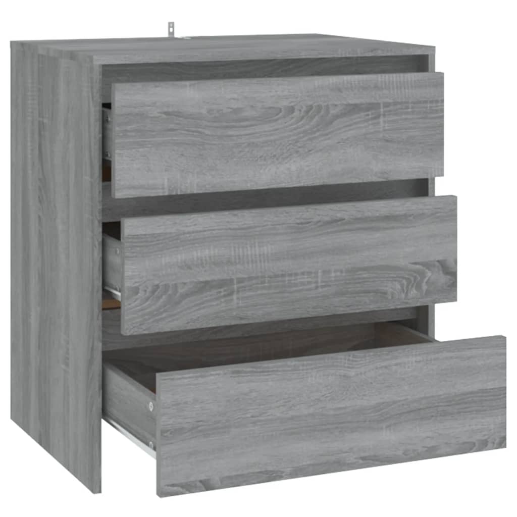 Credenza Grigio Sonoma 70x41x75 cm in Truciolato cod mxl 6995