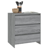 Credenza Grigio Sonoma 70x41x75 cm in Truciolato cod mxl 6995