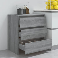 Credenza Grigio Sonoma 70x41x75 cm in Truciolato cod mxl 6995