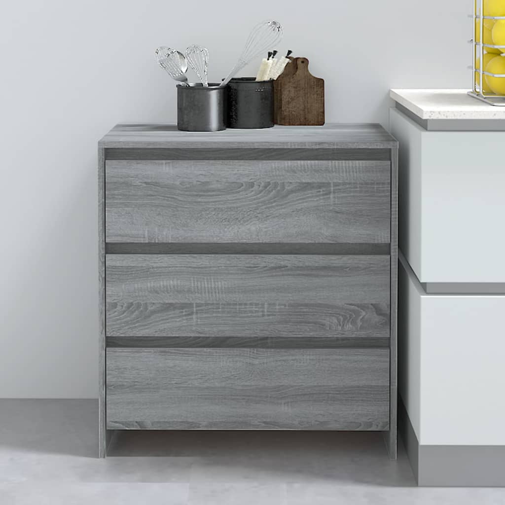 Credenza Grigio Sonoma 70x41x75 cm in Truciolato cod mxl 6995