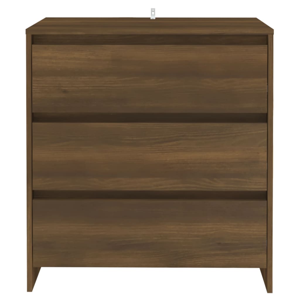 Credenza Rovere Marrone 70x41x75 cm in Truciolato