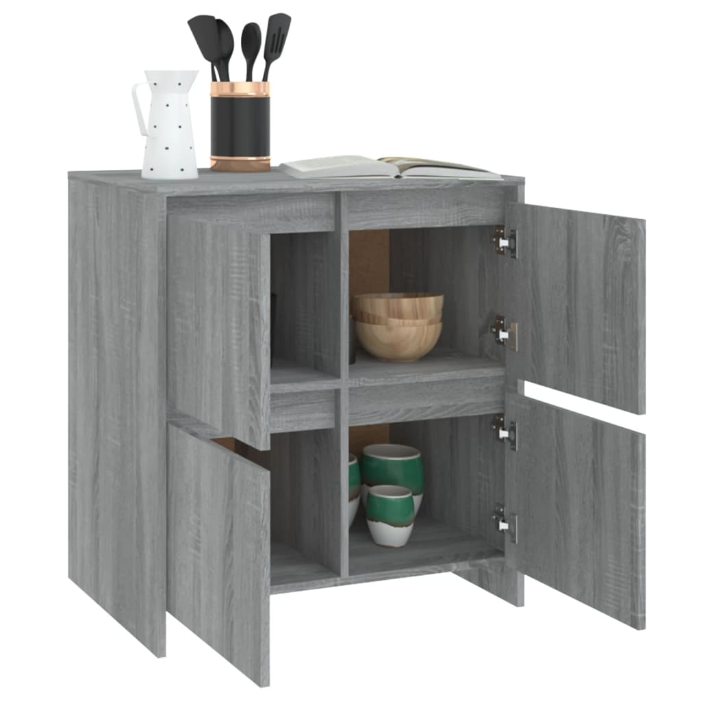 Credenza Grigio Sonoma 70x41x75 cm in Truciolato cod mxl 6603